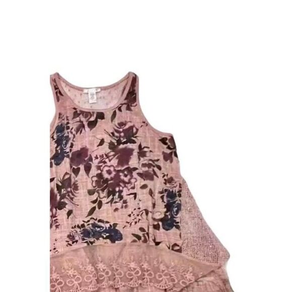 VASNA Boho Lagenlook Layered Flowy Mesh top size S - Picture 2 of 7